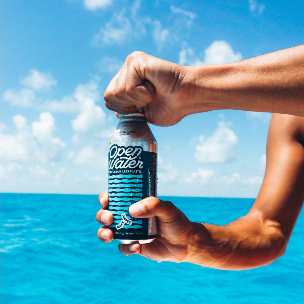 Open Water Sparkling Bottled Water + Electrolytes In 16-Oz Aluminum Bottles (3 Cases, 36 Bottles - Sparkling) | Bpa-Free And Eco