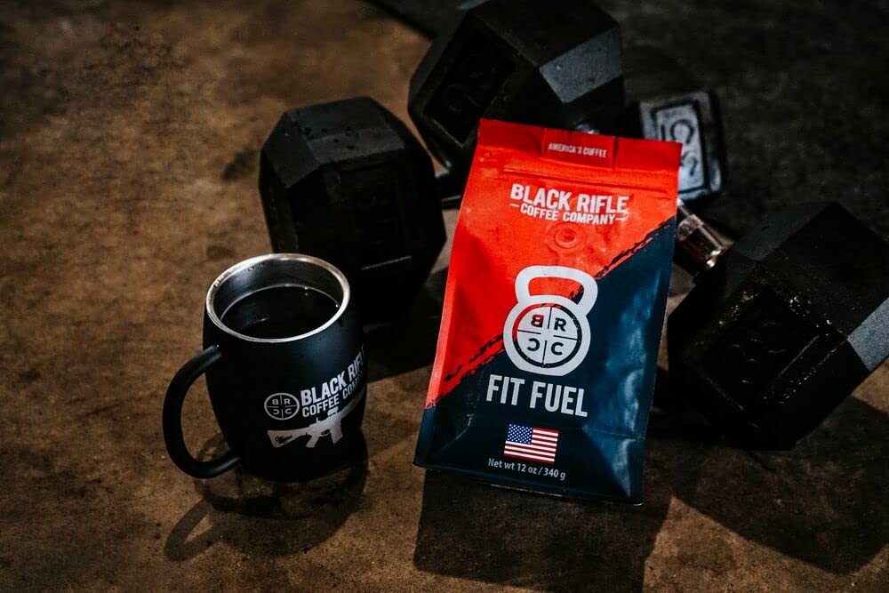 Black   Coffee Company Ground Coffee Medium Roast, 12oz Bag - Roasted Blend of Colombian & Brazilian Beans