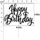 Notbadsys Happy Birthday Cake Decorations, Gold Double-Sided Glitter Letters, Birthday Party Supplies, Cake Topper Decorations (