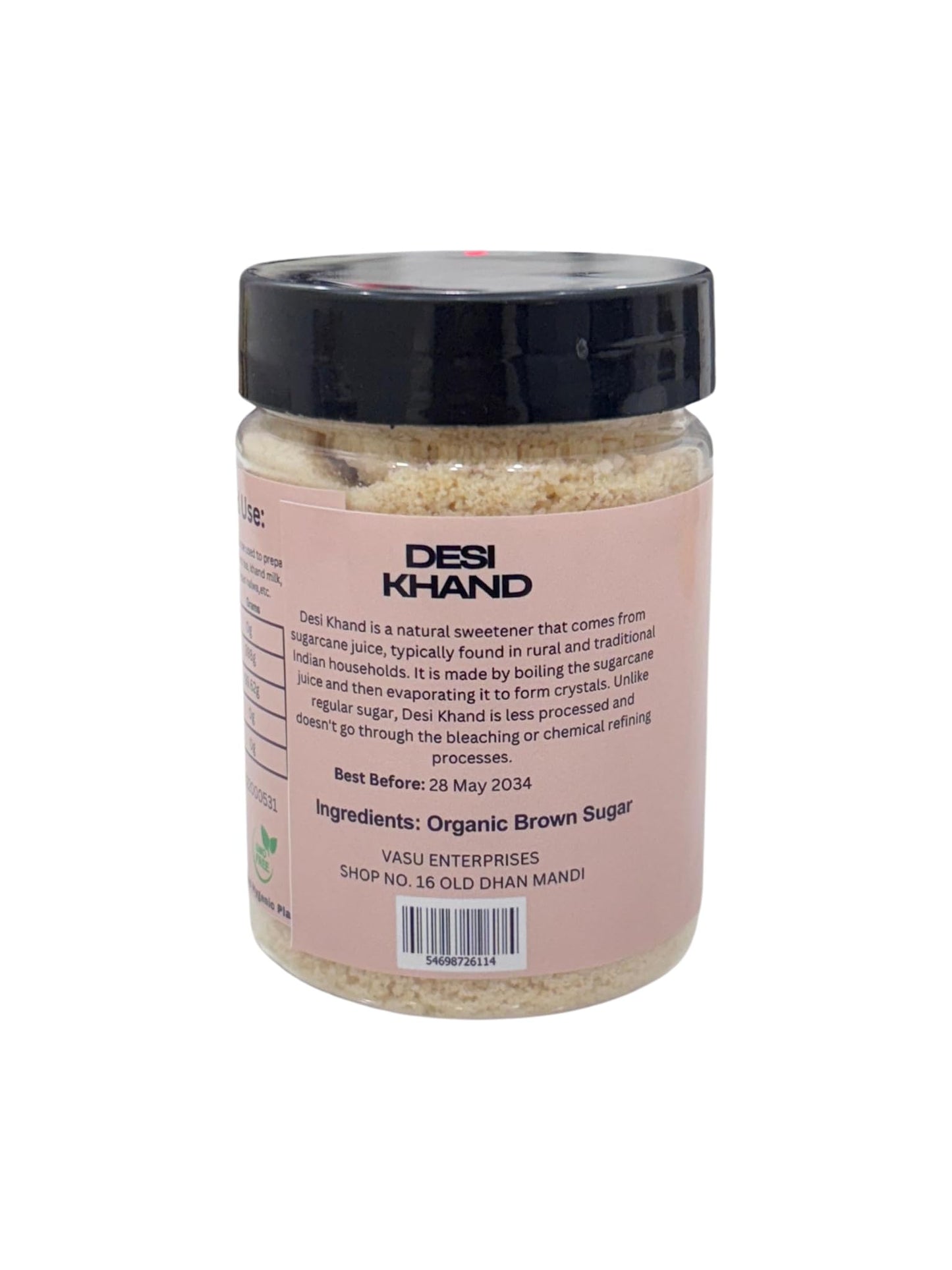 Generic Organic Herb Desi Khand Brown Sugar, Sulphur-Free, 8oz, Premium Quality, Sugarcane Khandsari
