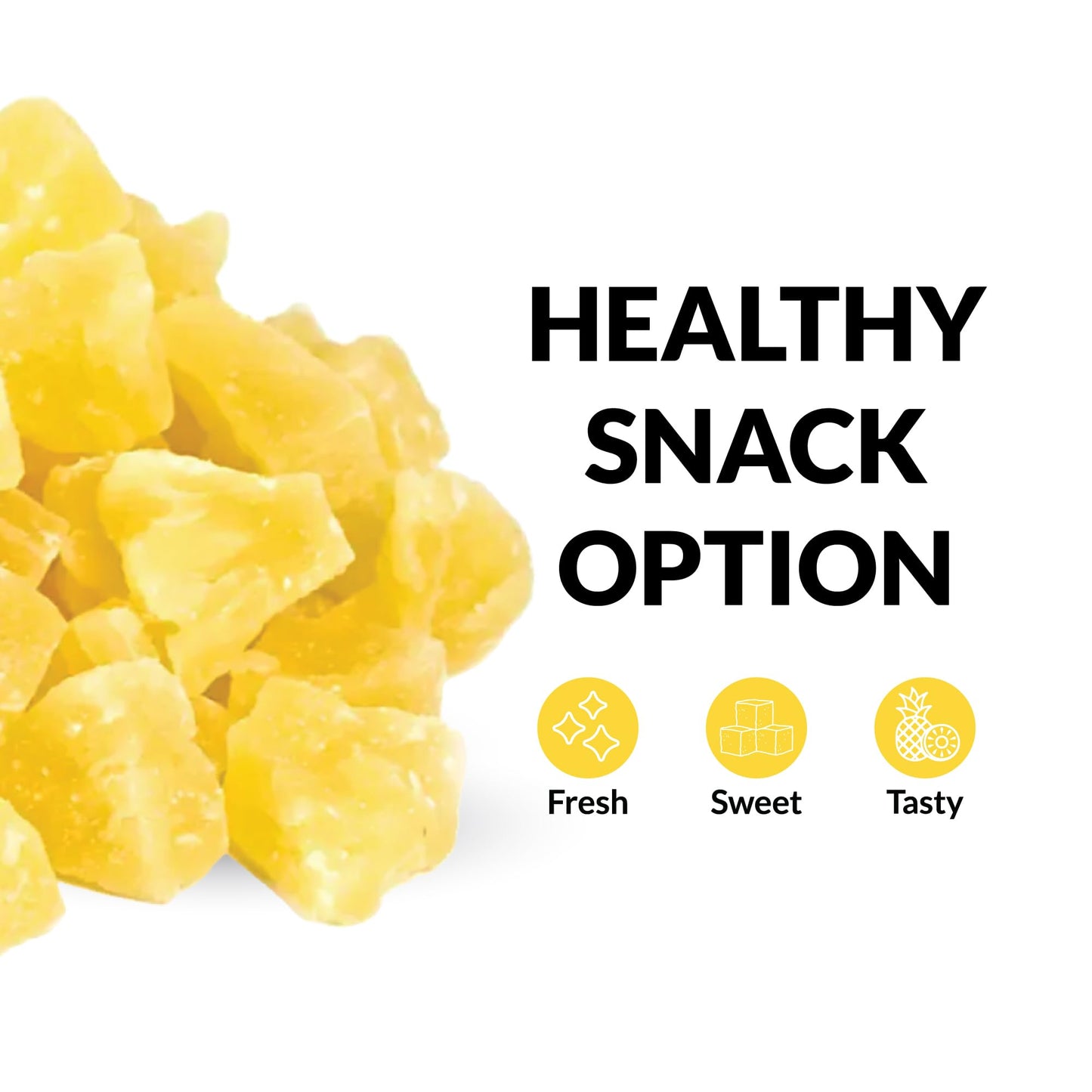 Ian'S Dried Pineapple Chunks (2Lb) Sweetened With Natural Cane Sugar - Dehydrated Pineapple Chunks, Candied Pineapple, Dried Fru
