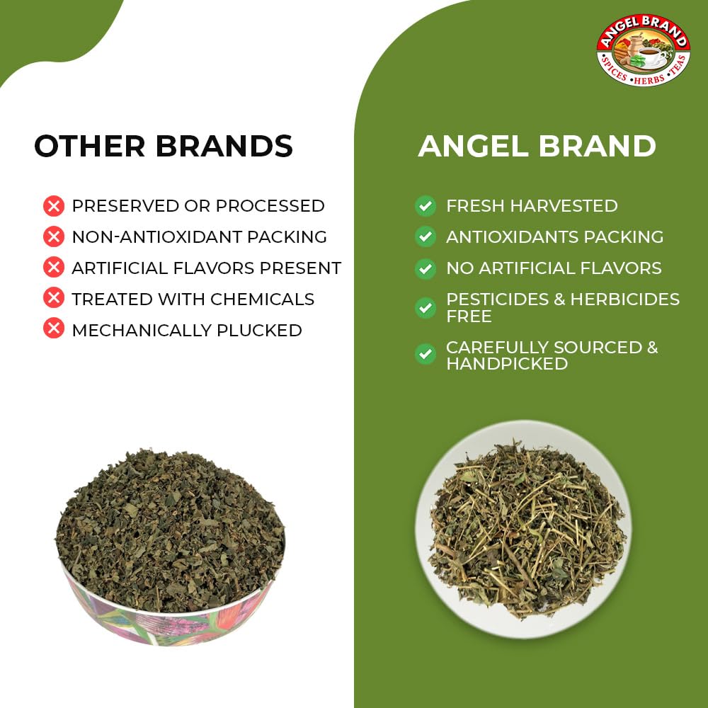 Angel Brand Jamaican Strongback Herb 0.25 Oz Pouch Pack Of 3 - Sourced From Fertile Land Of Jamaica- Strongback Earthy,Woody & B