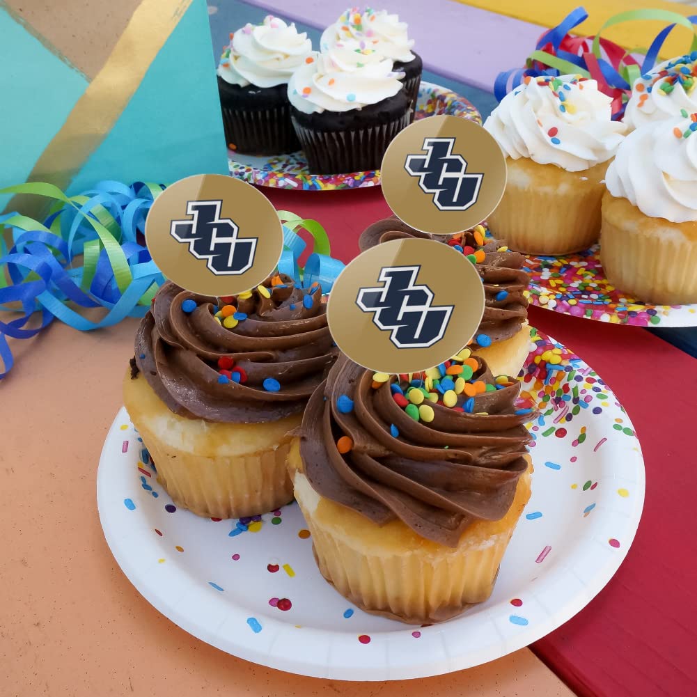Graphics & More John Carroll University Secondary Logo Cupcake Picks Toppers Decoration Set Of 6
