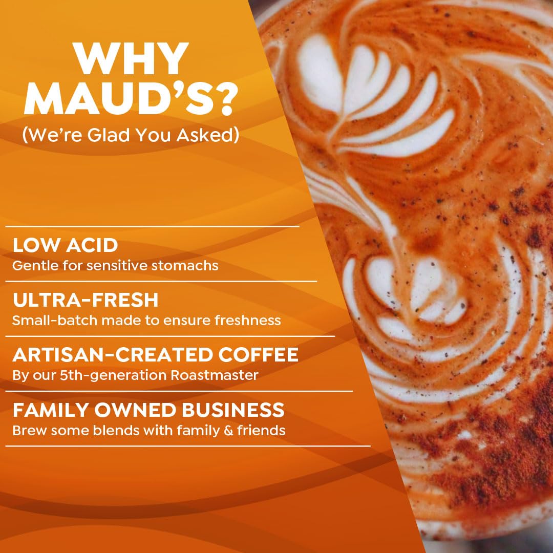 Mauds Pumpkin Spice Latte Coffee Pods  18 ct | Love Me Some Pumpkin Spice Latte | 100% Arabica Coffee | Solar Energy Produced Recyclable Single Serve Coffee Pods Compatible with Keurig K-Cup malt-inspired