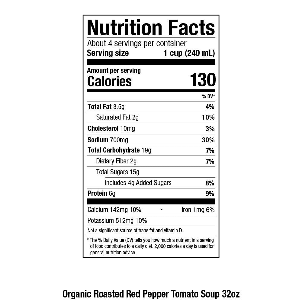 Pacific Foods Organic Creamy Roasted Red Pepper & Tomato Soup, 32 Fl Oz (Pack of 12)