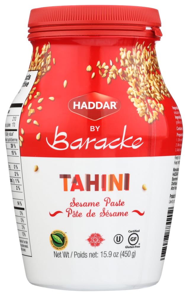 Haddar Baracke Tahini Sesame Paste 15.9 Oz. Pk Of 3.3