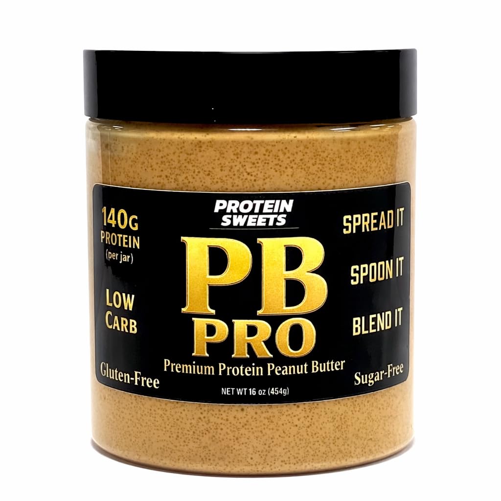 TRUE PATH High Protein Peanut Butter, Low Carb, Keto, Sugar Free, Gluten Free, Dairy Free, Diabetic Friendly, Vegan, 140g Protei