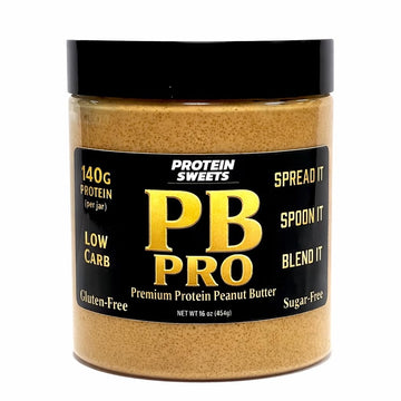 TRUE PATH High Protein Peanut Butter, Low Carb, Keto, Sugar Free, Gluten Free, Dairy Free, Diabetic Friendly, Vegan, 140g Protei
