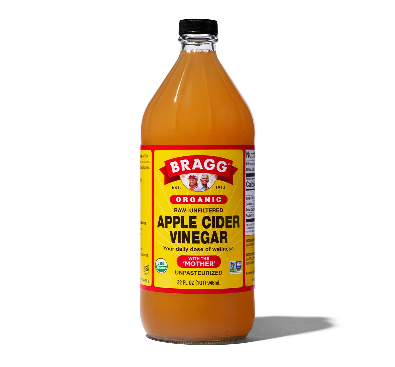 Bragg Organic Apple Cider Vinegar - Raw & Unfiltered, 32 fl oz, Pack of 1