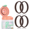 4Pcs Replacement Gasket Compatible With Gatorade Water Bottle, Silicone Lid Seal Replacement For 30 Oz Gatorade Gx Bottle Rubber
