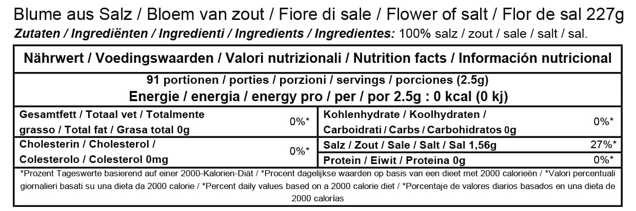 Straight from France Fleur De Sel Finishing Sea Salt, 8 oz, Genuinely French