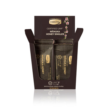Comvita Manuka Honey Packets UMF 5+ (MGO 83+) - Raw Manuka Honey New Zealand, Single Serve Travel Size, Pure & Unpasteurized, Mo