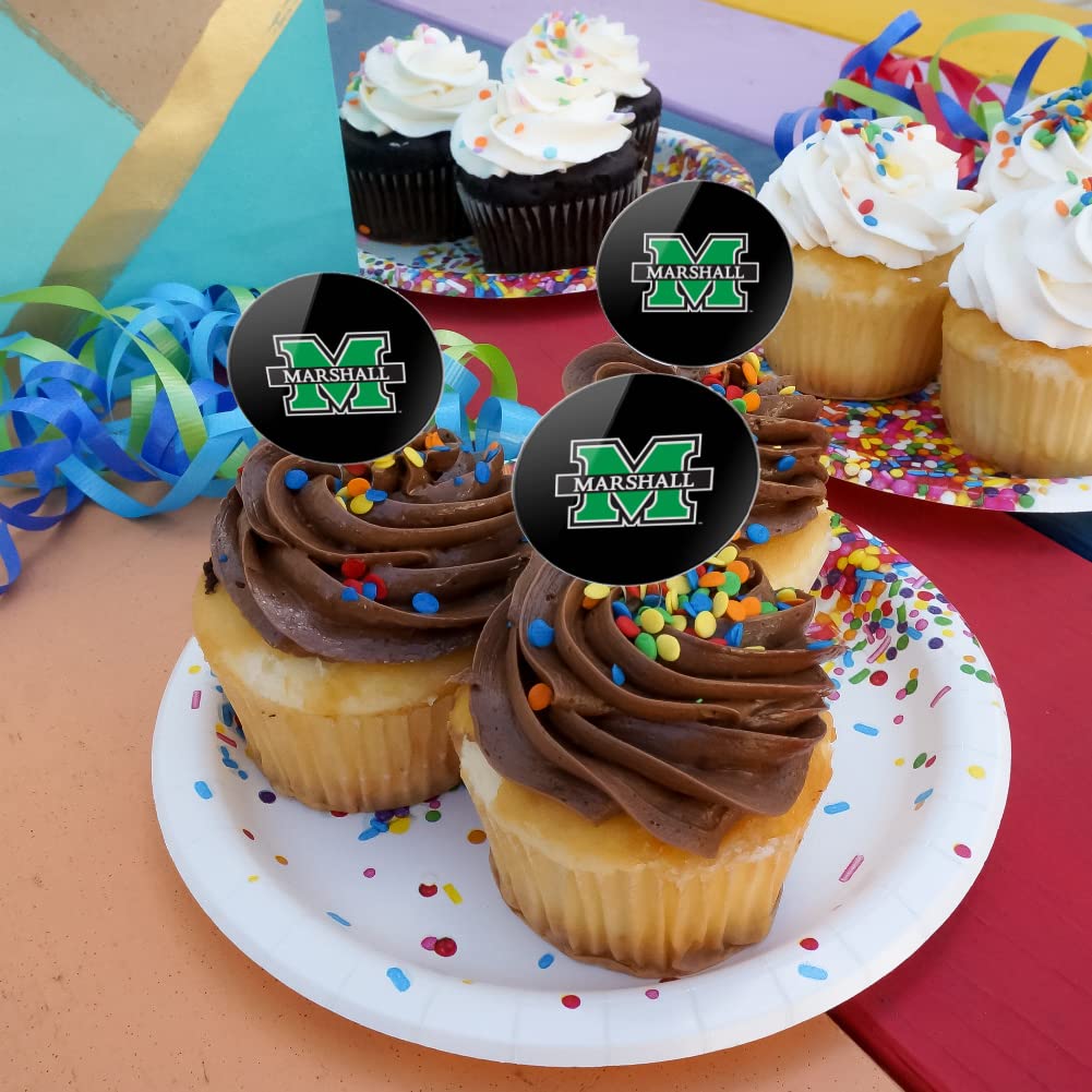 Marshall Secondary Logo Cupcake Picks Toppers Decoration Set Of 6