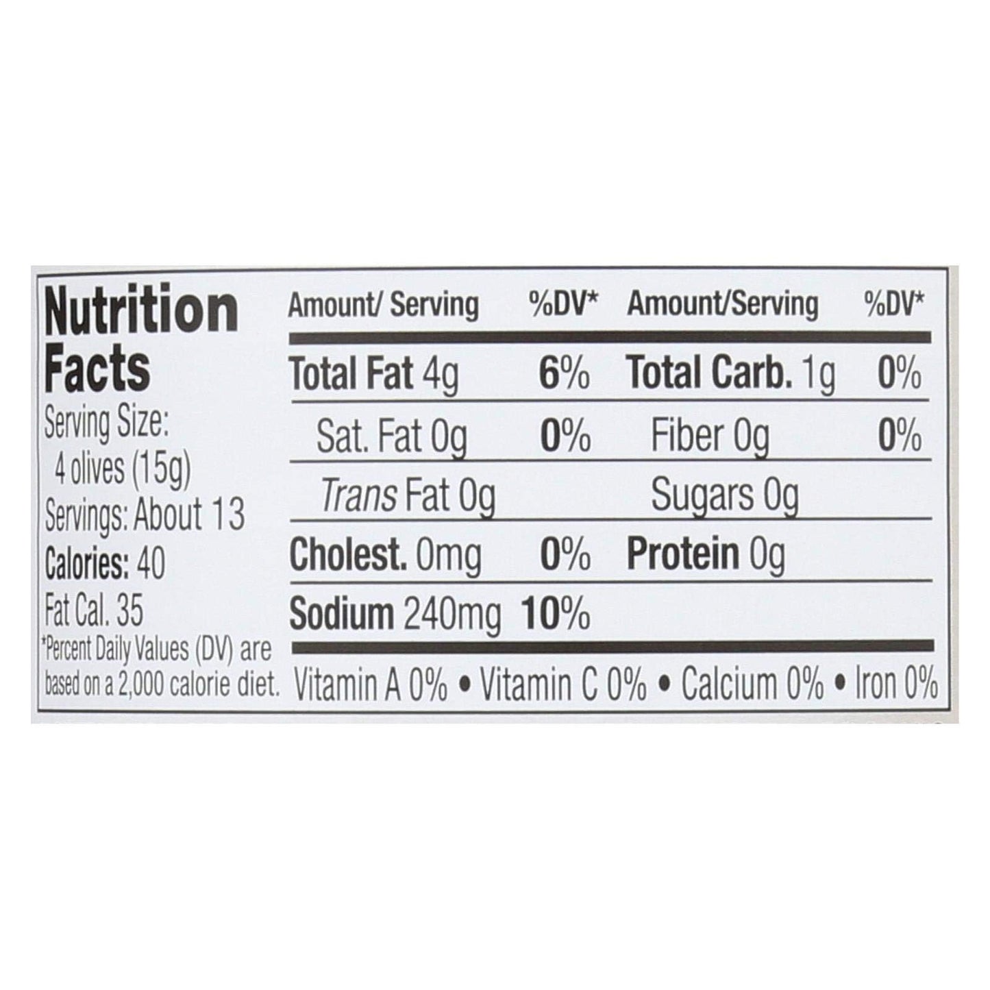 Pitted Whole Greek Kalamata Olives, Organic 7 Ounces (Case Of 6)