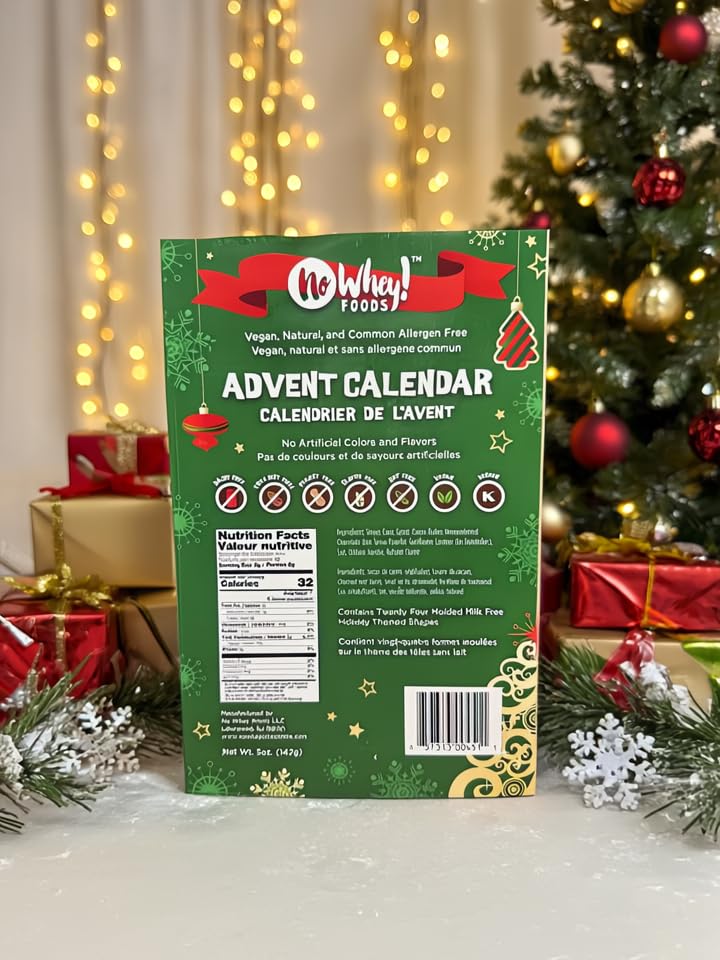 Chocolate Advent Calendar- Allergy Friendly And Vegan - Dairy Free, Nut Free, Peanut Free, Soy Free, Gluten Free