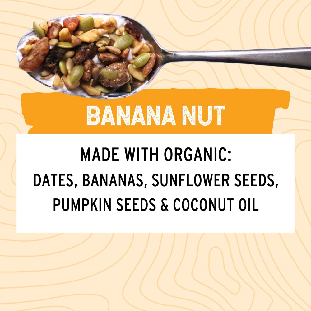 Wildway Keto Granola, Banana Nut, Grain-Free, Vegan, Low Carb, 8 oz, Pack of 6