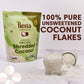 Unsweetened Coconut Flakes, 8 Oz (Pack of 3) - Raw Organic Dried Coconut Flakes, Gluten Free, Shredded Coconut Perfect for Vegan