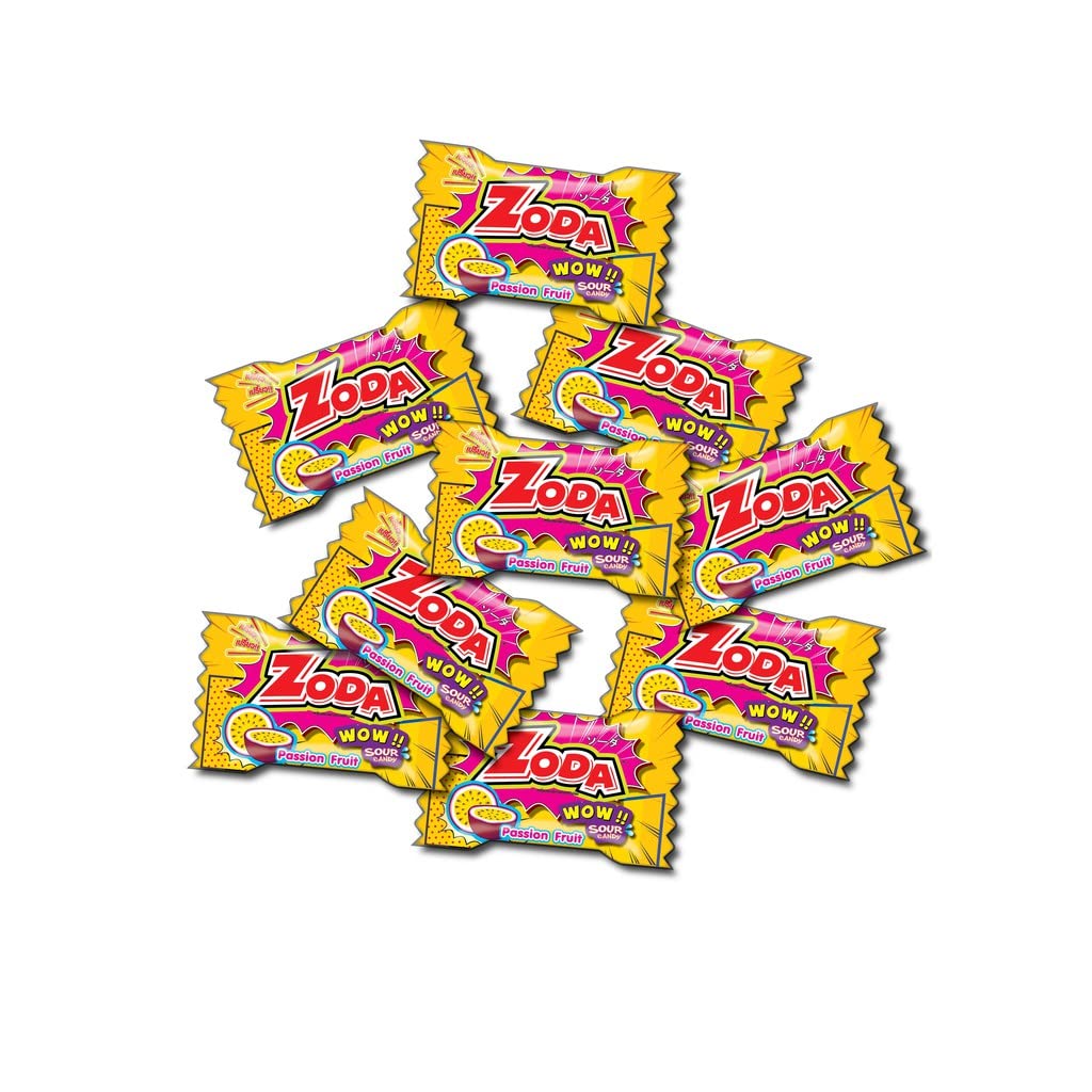Generic Passion Fruit Sweet & Sour Candy, 100 Counts, 8.81 Oz, Flavorful Treat