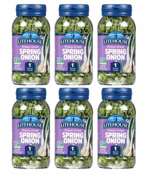 Litehouse Freeze Dried Spring Onion, Organic, Non-GMO, Gluten-Free, 0.23 Ounce (Pack of 6)