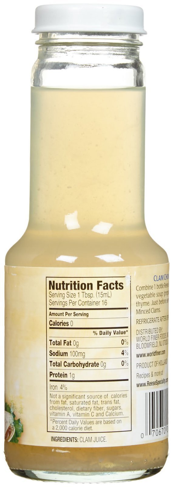 Reese Clam Juice - 8 Ounces