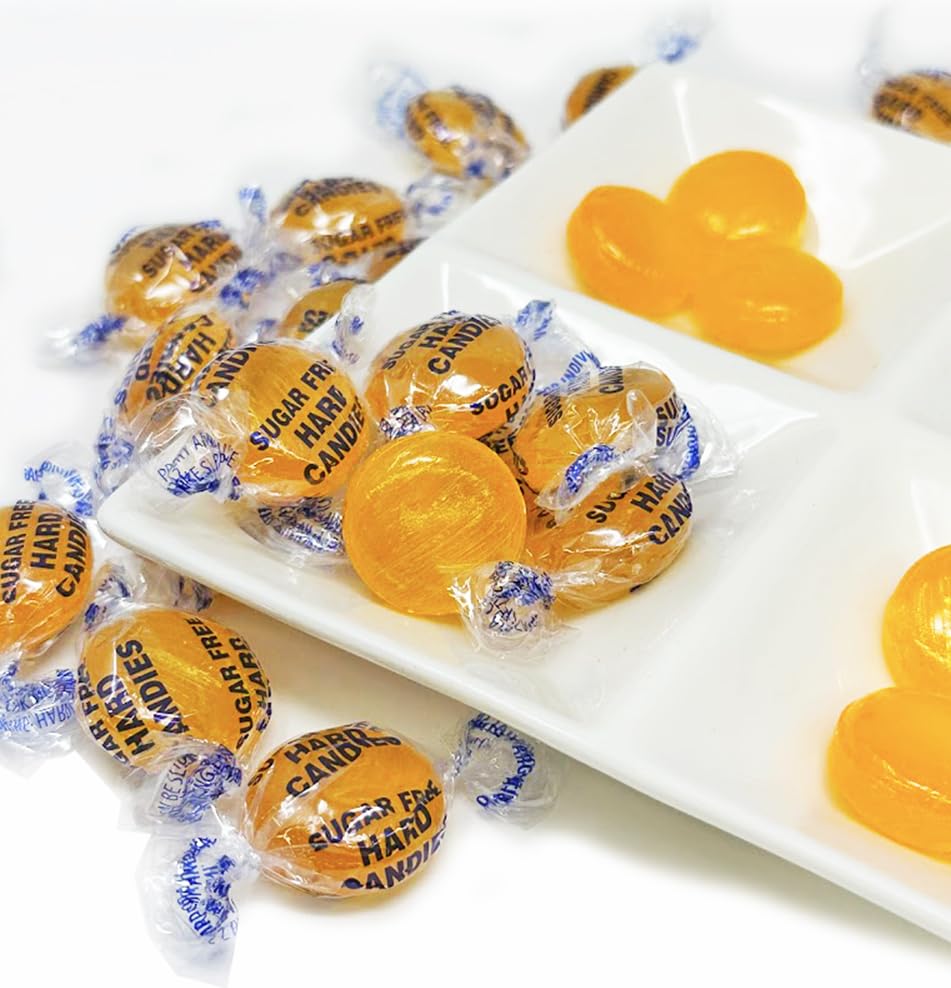 SweetGourmet Sugar-Free Butterscotch Buttons Arcor Bulk Hard Candy | 2 Pounds
