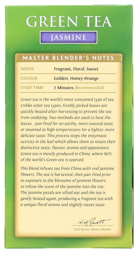 Twinings Tea Green Tea - Jasmine - Case Of 6 - 20 Bags