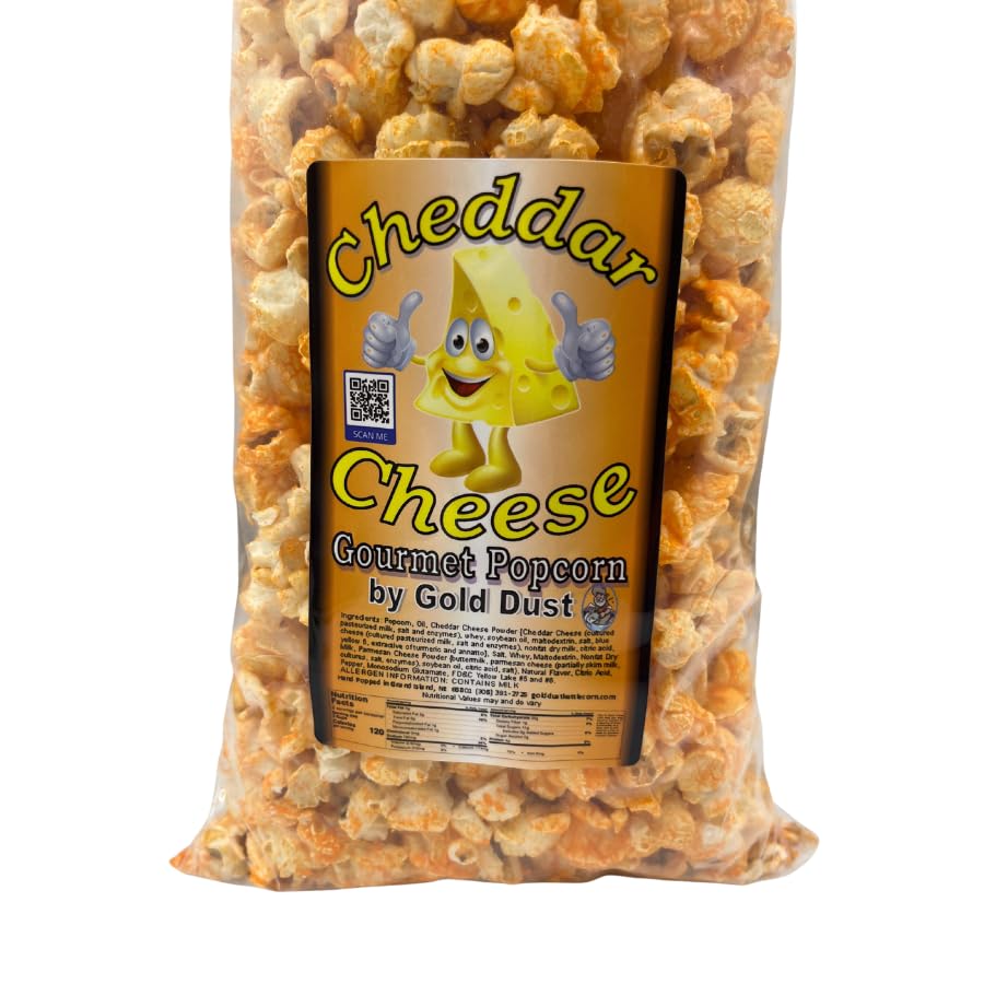 Generic Gourmet Popped Popcorn Snack Bag, Cheddar Cheese, Non-GMO, 7 oz