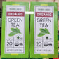 Trader Joes Organic Green Tea 1.28oz 36g (Two Boxes)