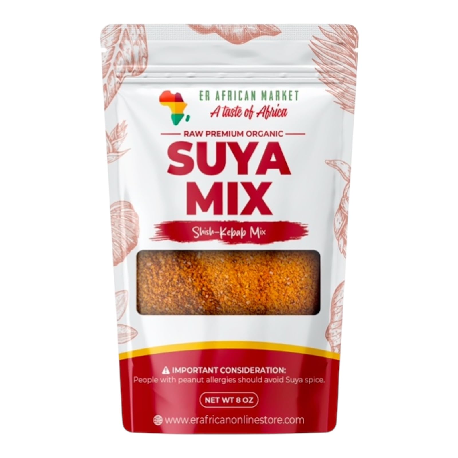 Suya Mix, Premium Organic Shish-Kebab Seasoning, Premium West African Seasoning Blend, Suya Pepper Perfect for Grilling, Roastin