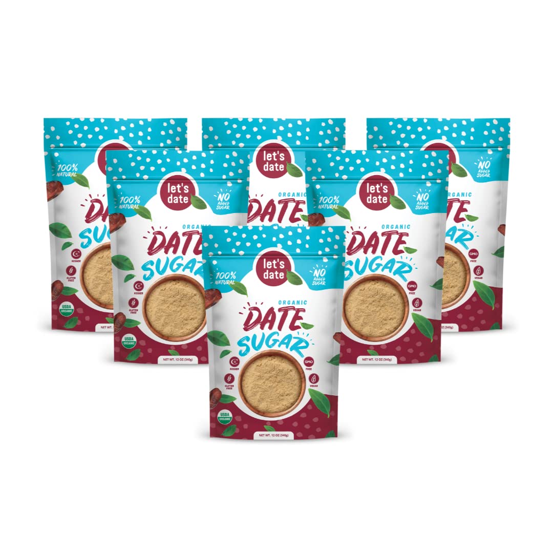 Lets Date | Organic Date Sugar | Excellent Sugar Substitute| Baking Sugar Alternative| Good Source of Fiber | Vegan | Paleo| Glu