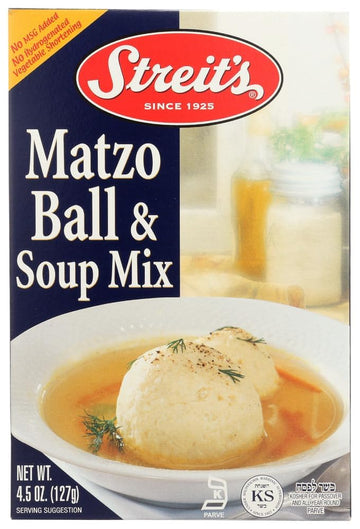 Streits Matzo Ball & Soup Mix Kosher for Passover 4.5 oz. Pack of 6.6