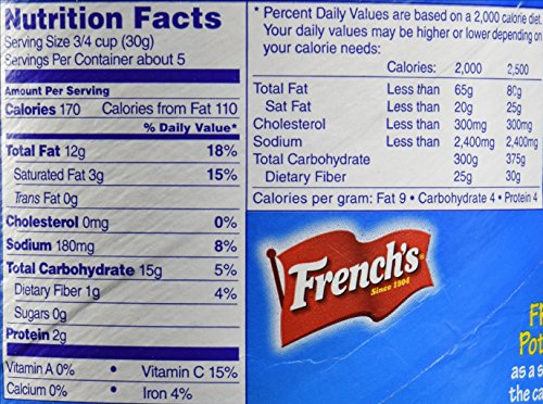 French'S, Potato Sticks, Original, 5Oz Canister (Pack Of 3)