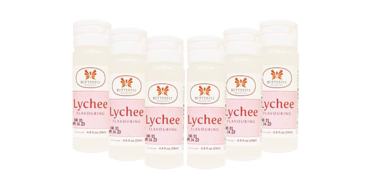 Butterfly Flavoring Extract Paste, 25 Ml (Lychee, Pack Of 6)