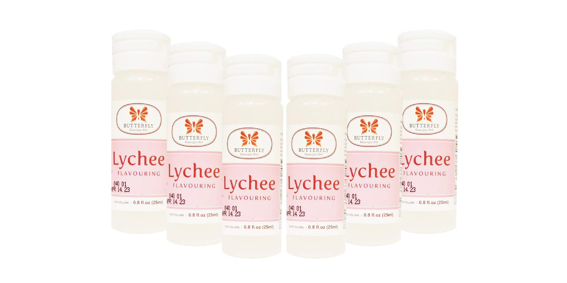 Butterfly Flavoring Extract Paste, 25 Ml (Lychee, Pack Of 6)