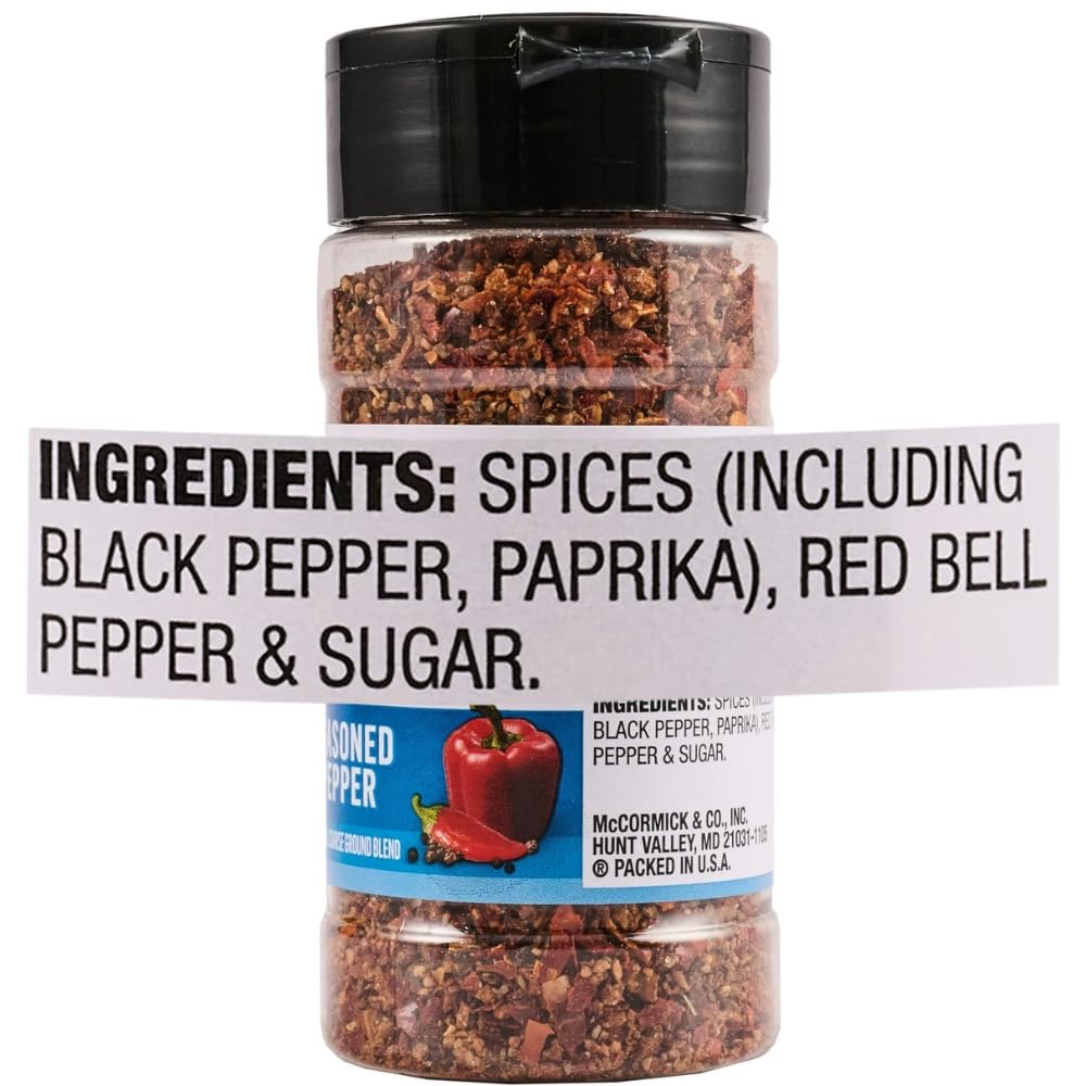 Lawry Seasoned Pepper Colorful Coarse Ground Blend, 2.25Oz Bottle, Great On Beef, Fish Or Chicken.