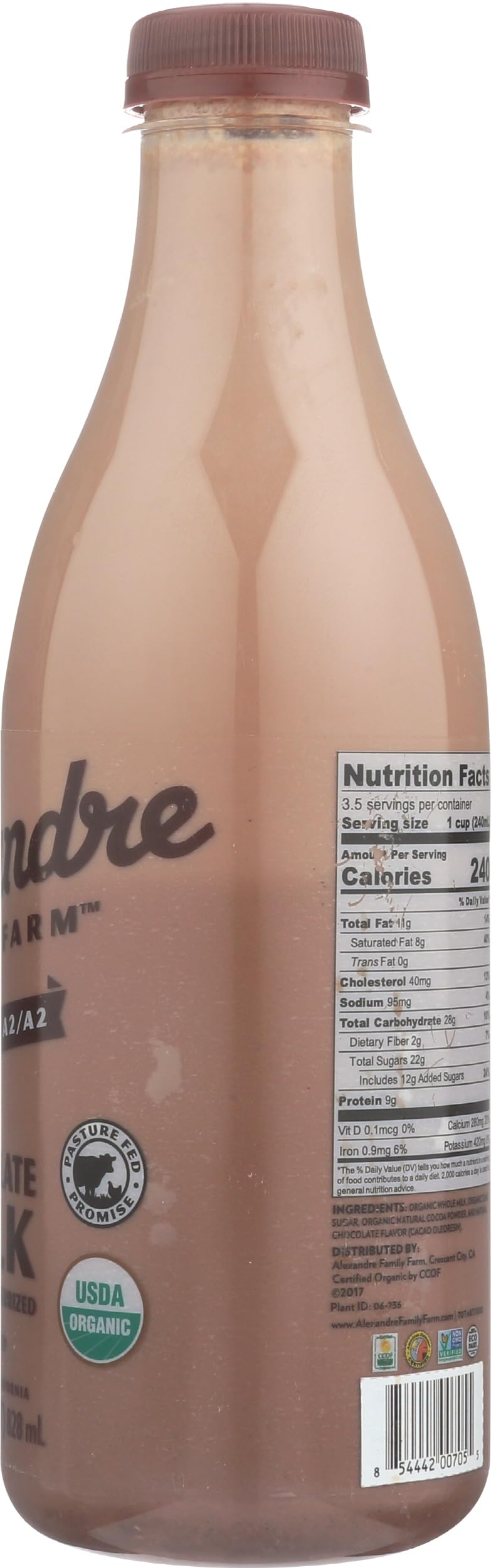 Alexandre Family Farms Organic Chocolate Whole Milk, 28 Fz