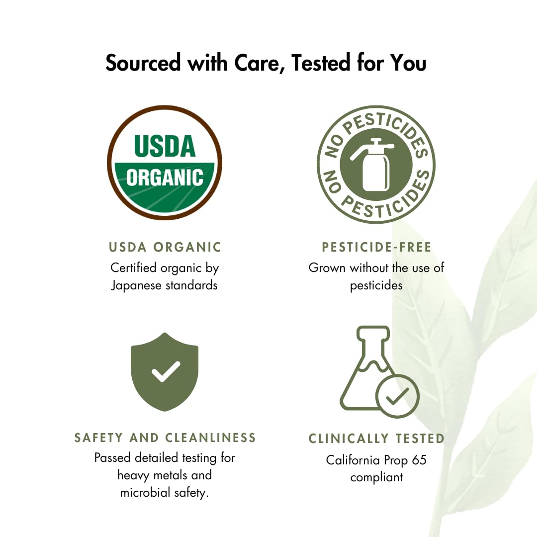 Nippon Matcha - Organic Ceremonial Grade Japanese Matcha Green Tea Powder - First Harvest from Uji, Kyoto - USDA Certified, Ston