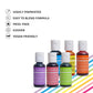 Chefmaster - Neon Liqua-Gel Food Coloring - Fade Resistant - 6 Pack of 20ml Bottles - Stunning Vivid Colors with Lightweight and
