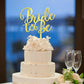 Sodasos Mirror Acrylic Bride To Be Cake Topper - Bridal Shower Cake Topper,For Wedding Shower;Engagement;Bachelorette;Hen Party