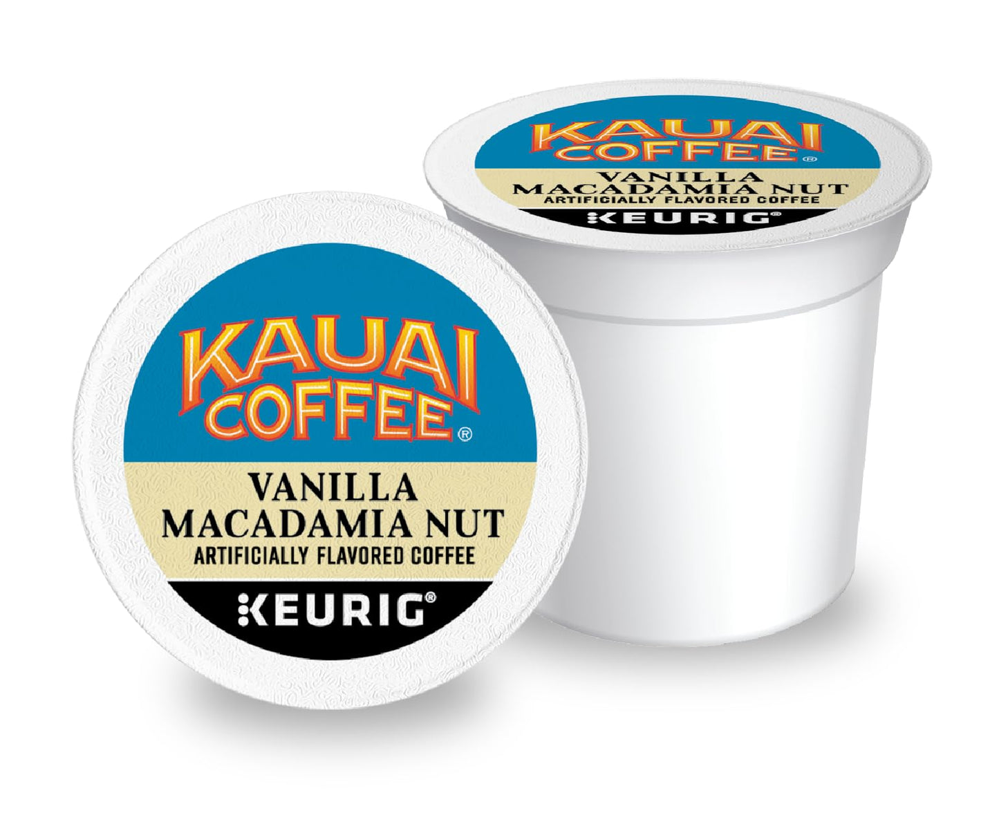 Kauai Coffee K-Cup Pods, Medium Roast Vanilla Macadamia Nut, 48 Count