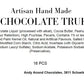 Andy Anand Luxurious Dark Chocolate Truffles Gift Box, 24 Pieces, Handmade Gourmet Flavors - Perfect For Indulgence And Gifting