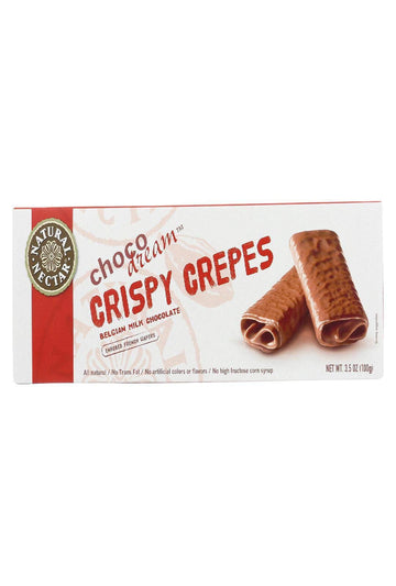 Natural Nectar Crispy Crepes Belgium Milk Chocolate, 3.5 Oz
