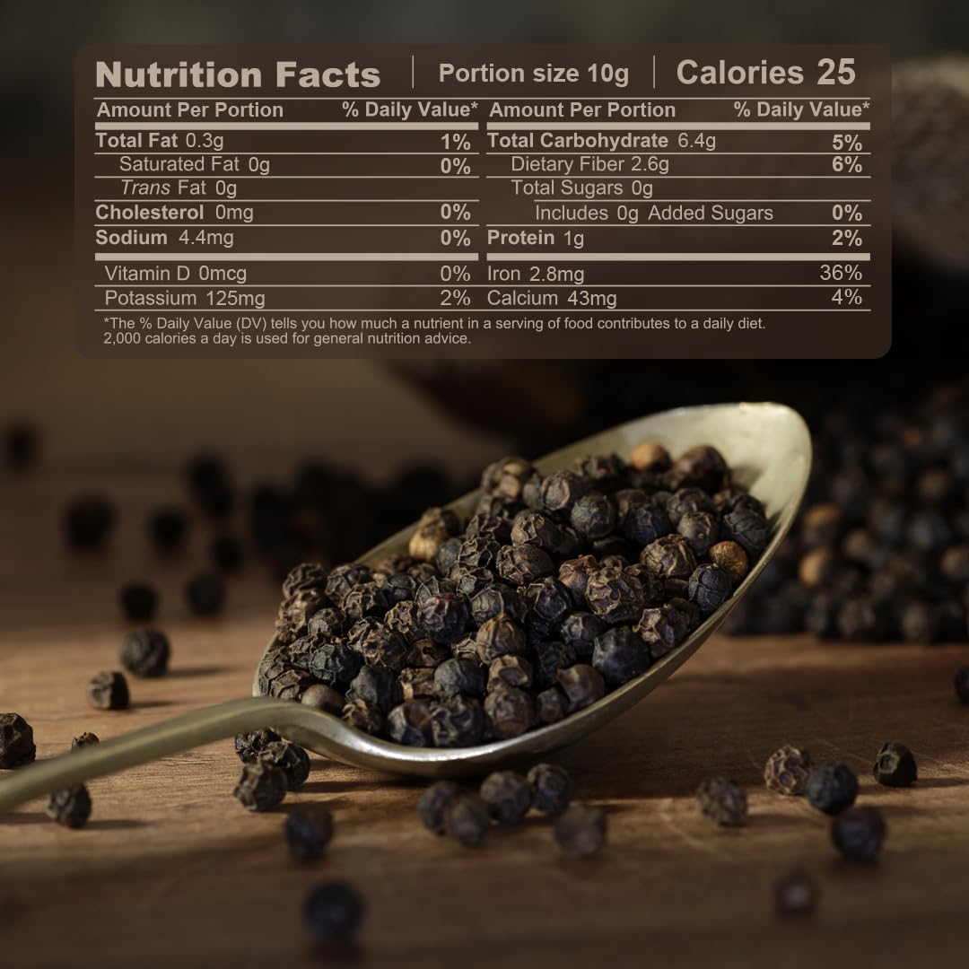 Naturemills Premium Black Pepper - Whole Peppercorns (50G)