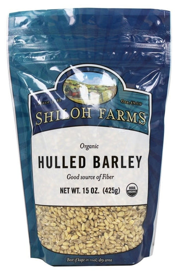 Organic Hulled Barley Grain From Shiloh Farms - 15 Oz Pouch