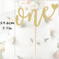 Ahaoray First Birthday Cake Topper - Gold Glitter Love One Birthday Cake Decorating Supplies, Perfect For Baby Shower/Gender Rev