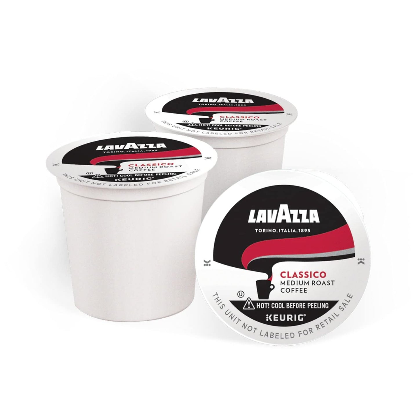 Lavazza Classico Coffee compact pieces for Keurig 2.0, 96-Pack, Espresso Pods, Improved Taste