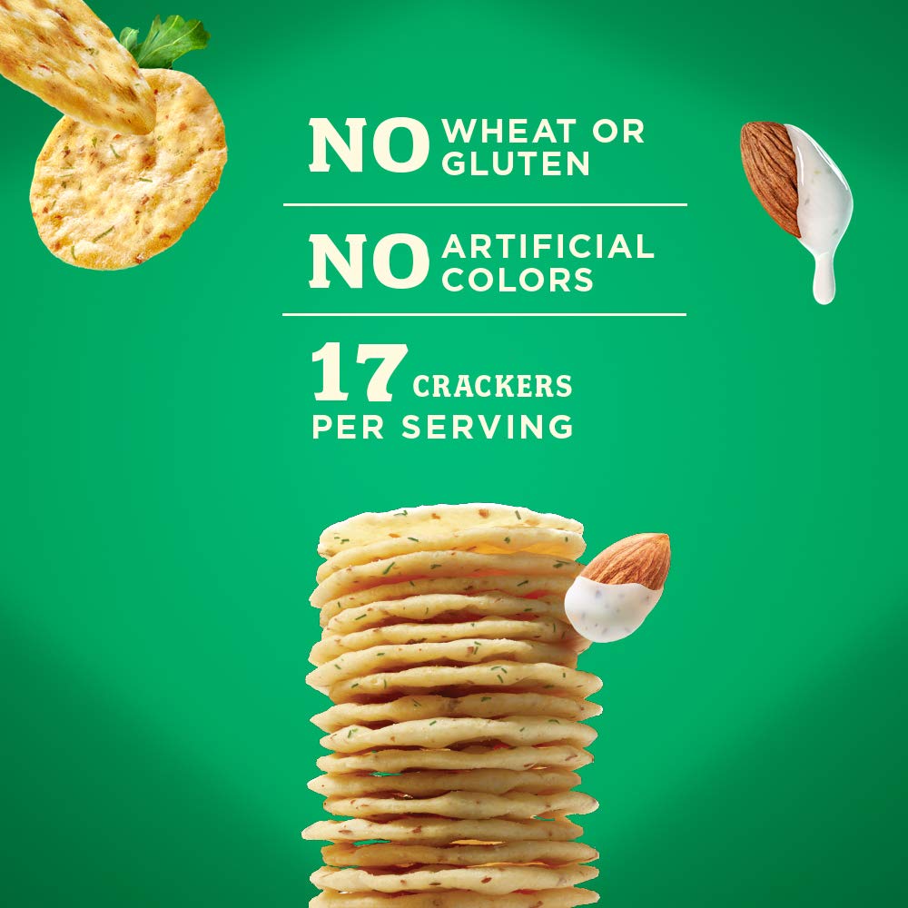 Blue Diamond Almonds Nut Thins Cracker Crisps, Country Ranch, 4.25 Ounce
