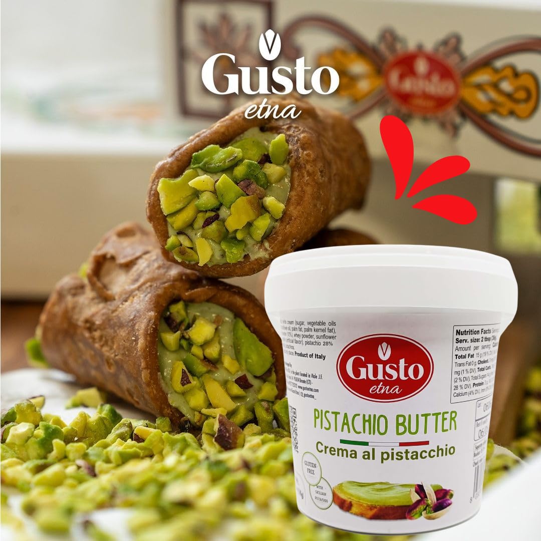 Sweet Pistachio Butter Cream, 6.6 Lb (3 Kg) Bulk Tub, Pistachio Butter For Filling For Knafeh Dubai Chocolate Bars, Sweet Pistac