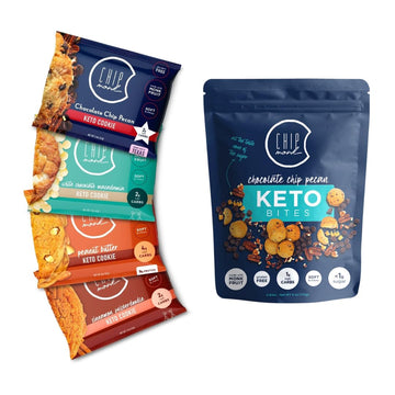 ChipMonk Keto Sampler Cookie Box (Low Carb, Gluten Free, Sugar Free Variety Snack Box)