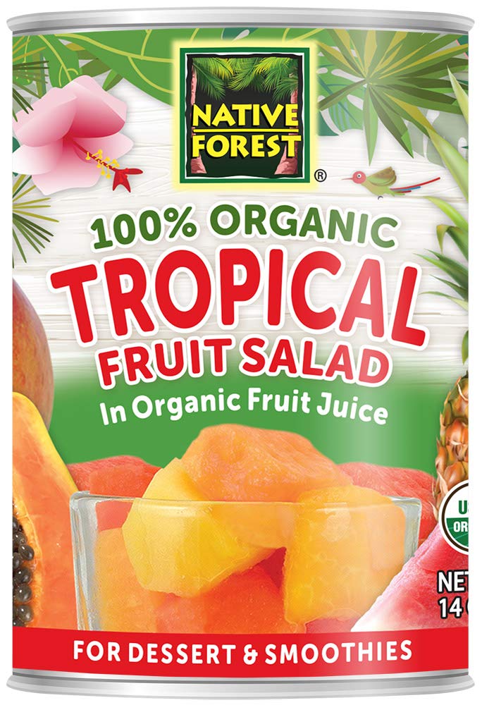 Native Forest Organic Tropical Fruit Salad, 14 Ounce Cans (Pack of 6)